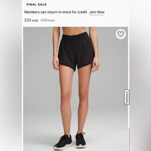 Track that mid-rise lined short “4